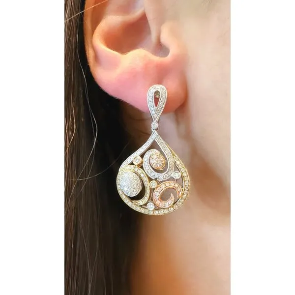 Diamond Earring Image 2 Mollys Jewelers Brooklyn, NY