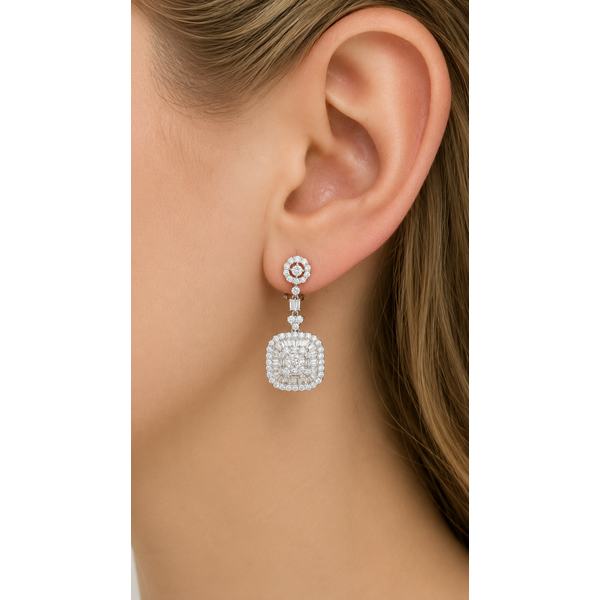 Diamond Earring Image 2 Mollys Jewelers Brooklyn, NY