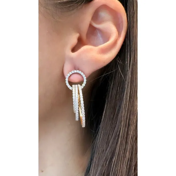 Diamond Earring Image 2 Mollys Jewelers Brooklyn, NY