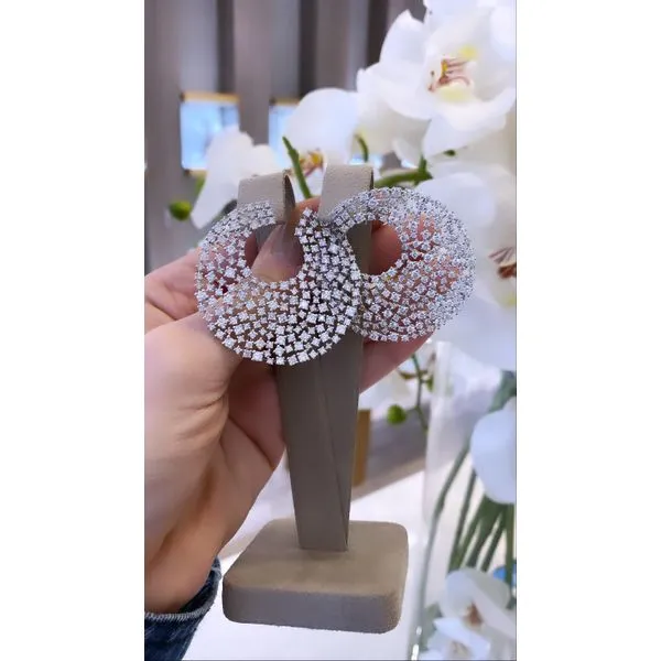 Diamond Earring Image 4 Mollys Jewelers Brooklyn, NY