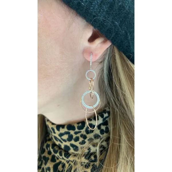 Diamond Earring Image 3 Mollys Jewelers Brooklyn, NY