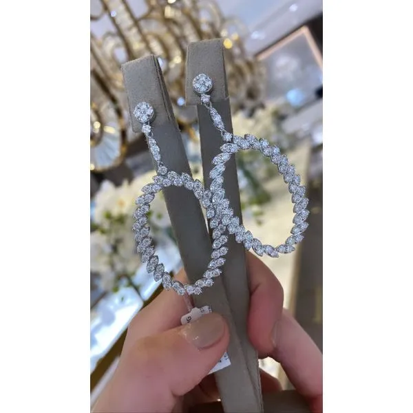 Diamond Earring Image 2 Mollys Jewelers Brooklyn, NY