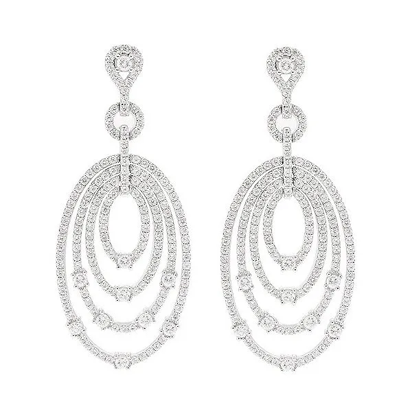 Diamond Earring Image 2 Mollys Jewelers Brooklyn, NY