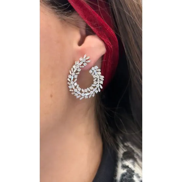 Diamond Earring Image 3 Mollys Jewelers Brooklyn, NY