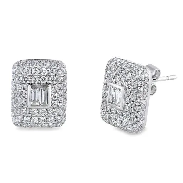 Diamond Earring Image 2 Mollys Jewelers Brooklyn, NY