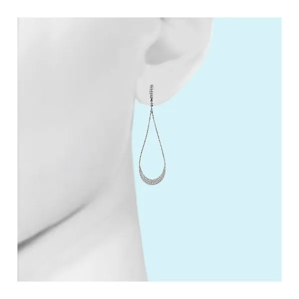 Diamond Earring Image 3 Mollys Jewelers Brooklyn, NY