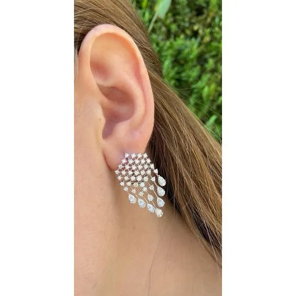 Diamond Earring Image 2 Mollys Jewelers Brooklyn, NY