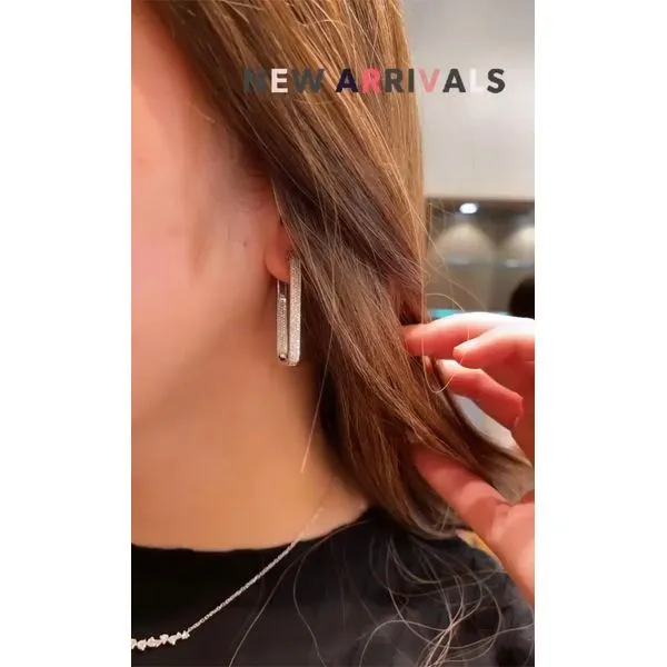 Diamond Earring Image 3 Mollys Jewelers Brooklyn, NY