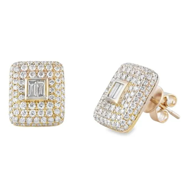 Diamond Earring Image 3 Mollys Jewelers Brooklyn, NY