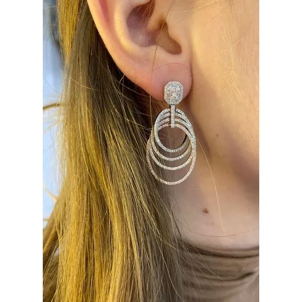 Diamond Earring Image 2 Mollys Jewelers Brooklyn, NY