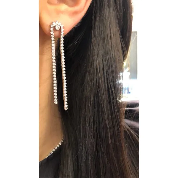 Diamond Earring Image 3 Mollys Jewelers Brooklyn, NY