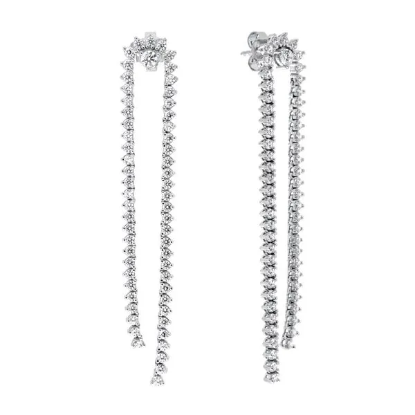 Diamond Earring Image 2 Mollys Jewelers Brooklyn, NY