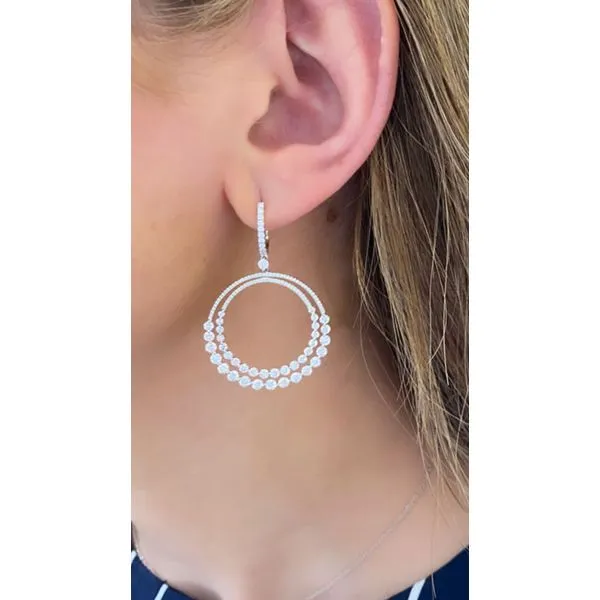 Diamond Earring Image 2 Mollys Jewelers Brooklyn, NY
