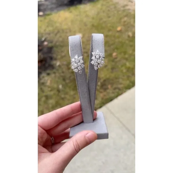 Diamond Earring Image 3 Mollys Jewelers Brooklyn, NY