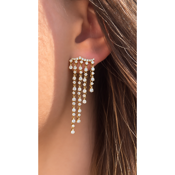 Diamond Earring Image 2 Mollys Jewelers Brooklyn, NY