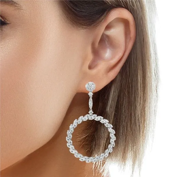Diamond Earring Image 2 Mollys Jewelers Brooklyn, NY