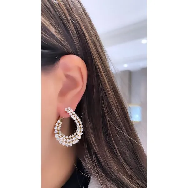 Diamond Earring Image 4 Mollys Jewelers Brooklyn, NY