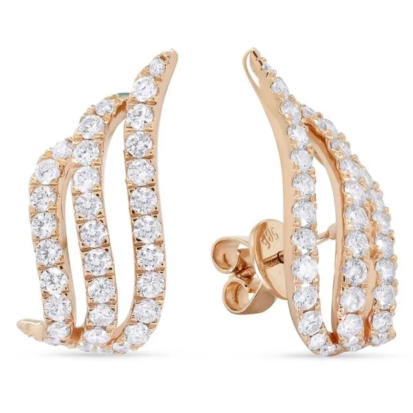 Diamond Earring Image 2 Mollys Jewelers Brooklyn, NY