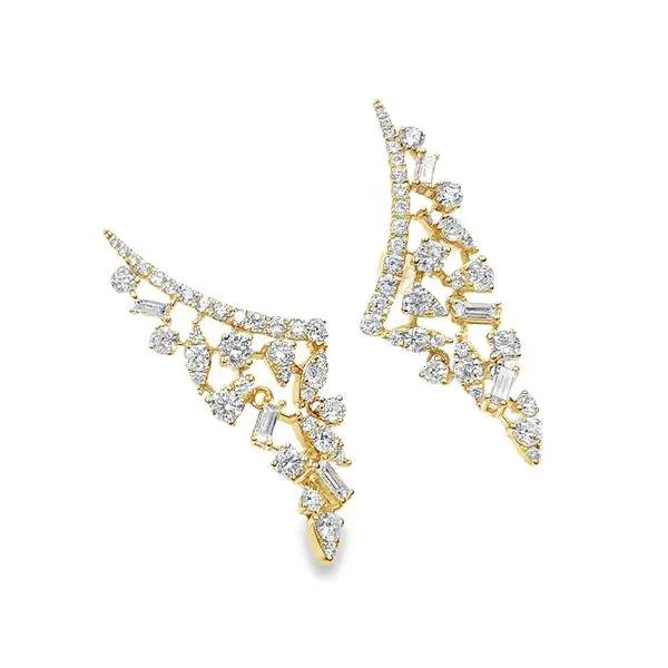 Diamond Earring Image 2 Mollys Jewelers Brooklyn, NY