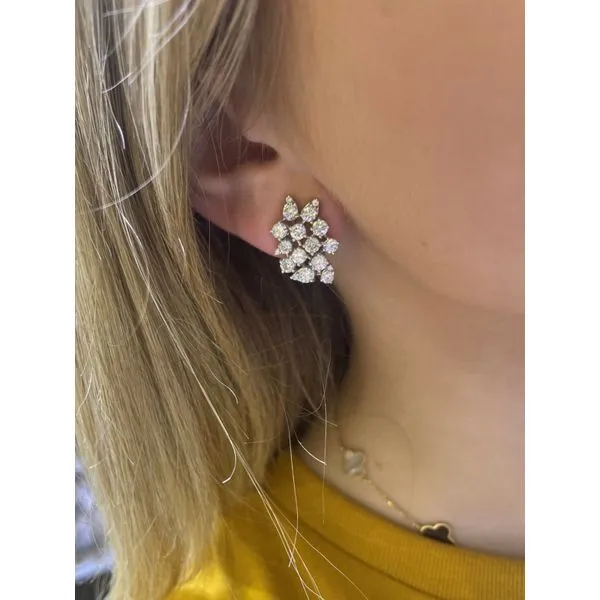 Diamond Earring Image 2 Mollys Jewelers Brooklyn, NY