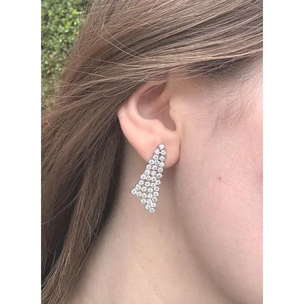Diamond Earring Image 2 Mollys Jewelers Brooklyn, NY