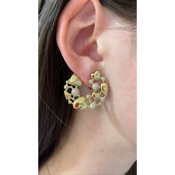 Diamond Earring Image 3 Mollys Jewelers Brooklyn, NY
