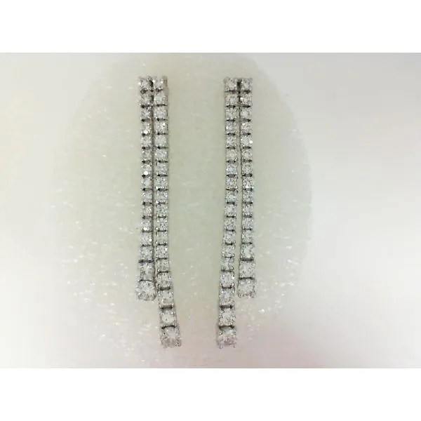 Diamond Earring Image 3 Mollys Jewelers Brooklyn, NY