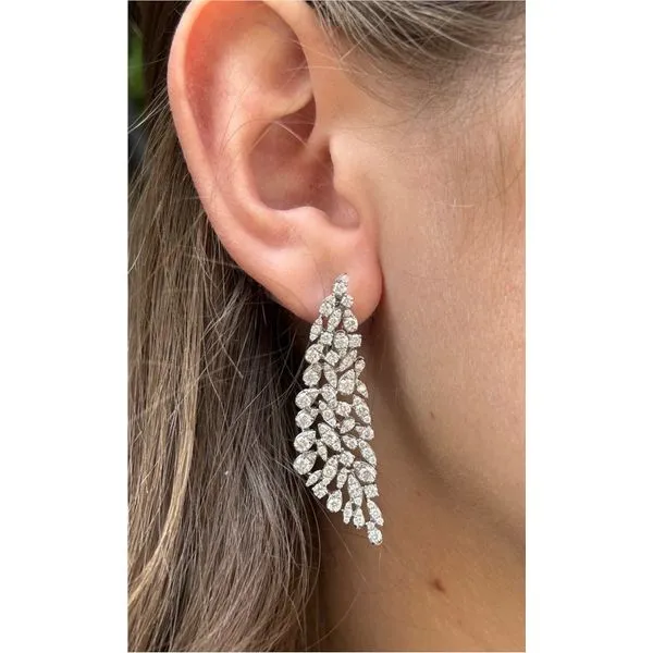 Diamond Earring Image 2 Mollys Jewelers Brooklyn, NY