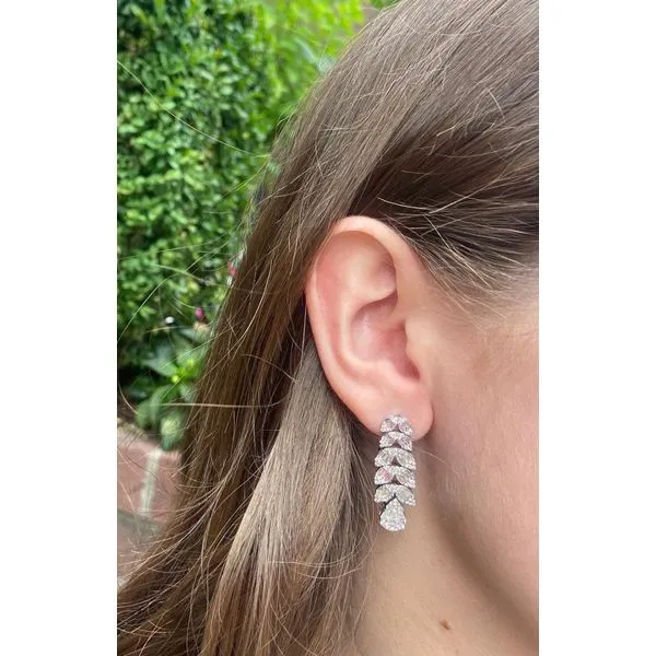 Diamond Earring Image 3 Mollys Jewelers Brooklyn, NY