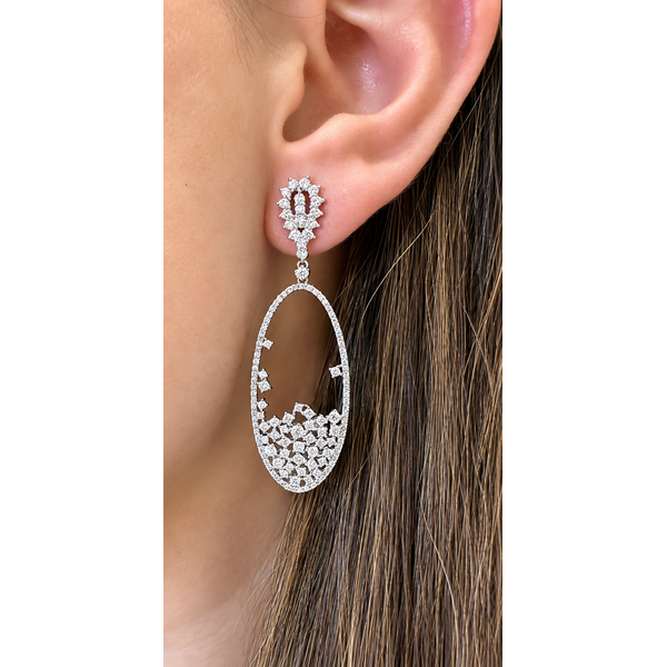 Diamond Earring Image 2 Mollys Jewelers Brooklyn, NY