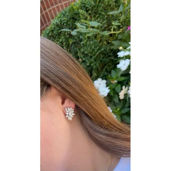 Diamond Earring Image 3 Mollys Jewelers Brooklyn, NY