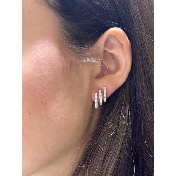 Diamond Earring Image 2 Mollys Jewelers Brooklyn, NY