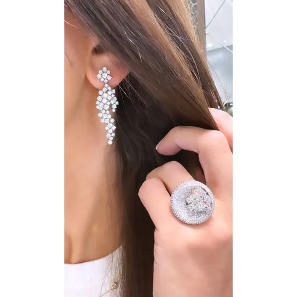 Diamond Earring Image 2 Mollys Jewelers Brooklyn, NY