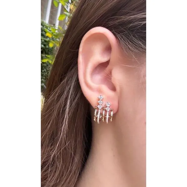 Diamond Earring Image 2 Mollys Jewelers Brooklyn, NY