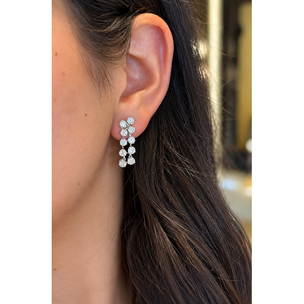 White Gold Diamond Earrings PetiteDrop – 3.83ct Image 2 Mollys Jewelers Brooklyn, NY