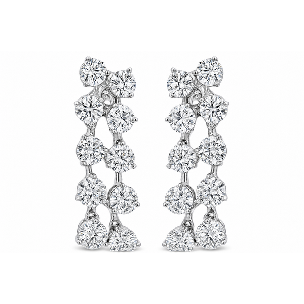 White Gold Diamond Earrings PetiteDrop – 3.83ct Mollys Jewelers Brooklyn, NY
