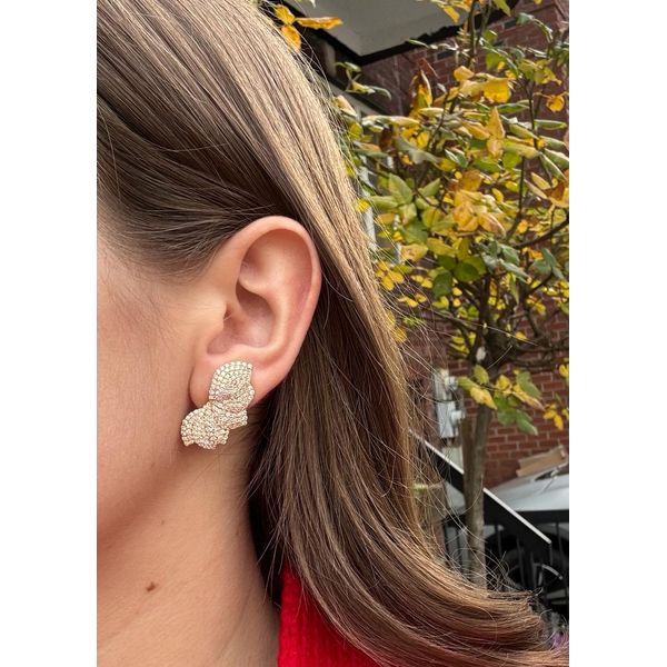 Diamond Earring Image 2 Mollys Jewelers Brooklyn, NY