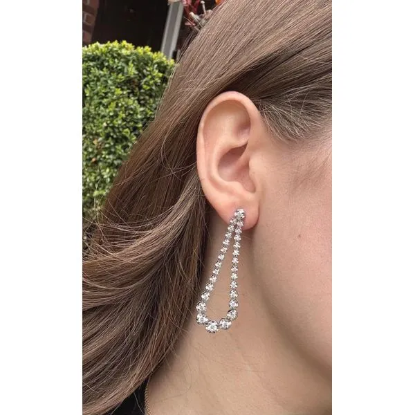 Diamond Earring Image 2 Mollys Jewelers Brooklyn, NY