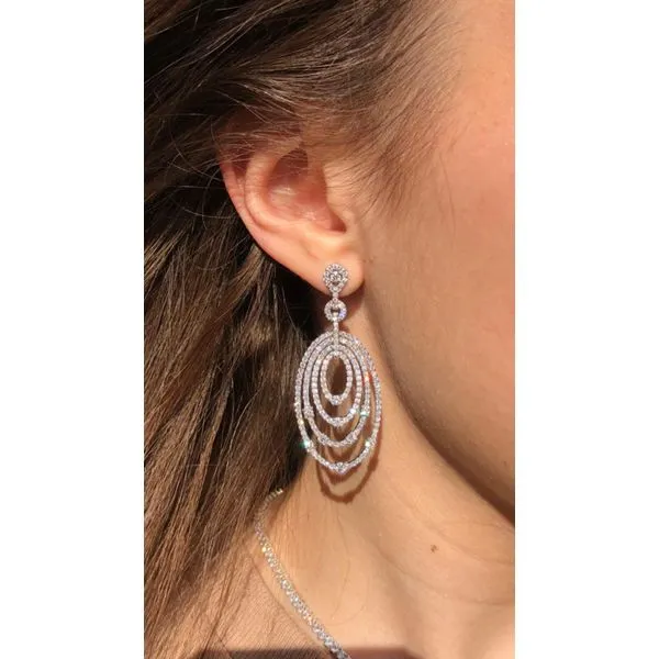 Diamond Earring Image 2 Mollys Jewelers Brooklyn, NY