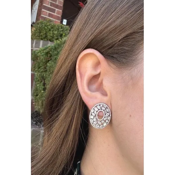 Diamond Earring Image 2 Mollys Jewelers Brooklyn, NY