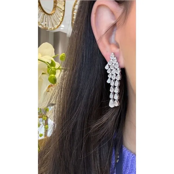 Diamond Earring Image 2 Mollys Jewelers Brooklyn, NY