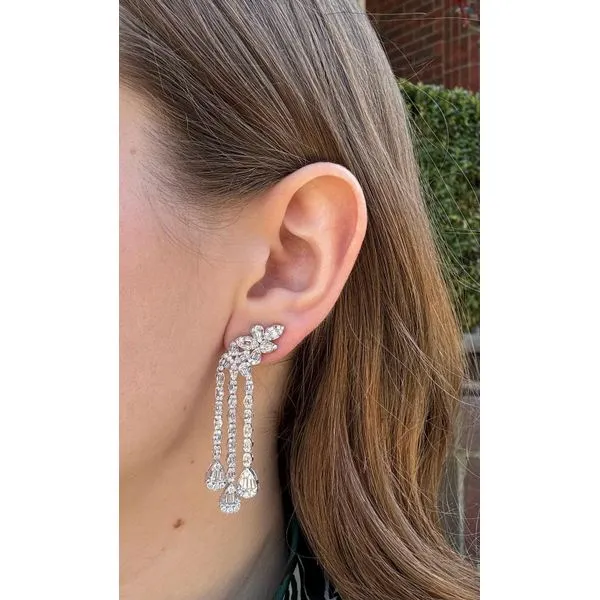 Diamond Earring Image 2 Mollys Jewelers Brooklyn, NY