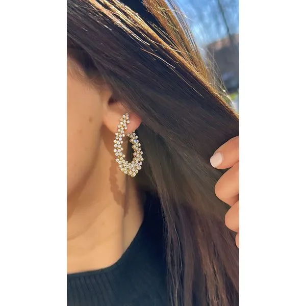 Diamond Earring Image 2 Mollys Jewelers Brooklyn, NY