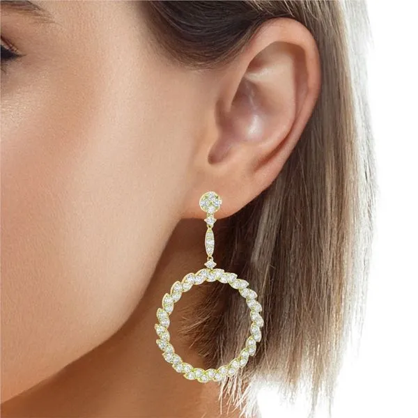 Diamond Earring Image 2 Mollys Jewelers Brooklyn, NY