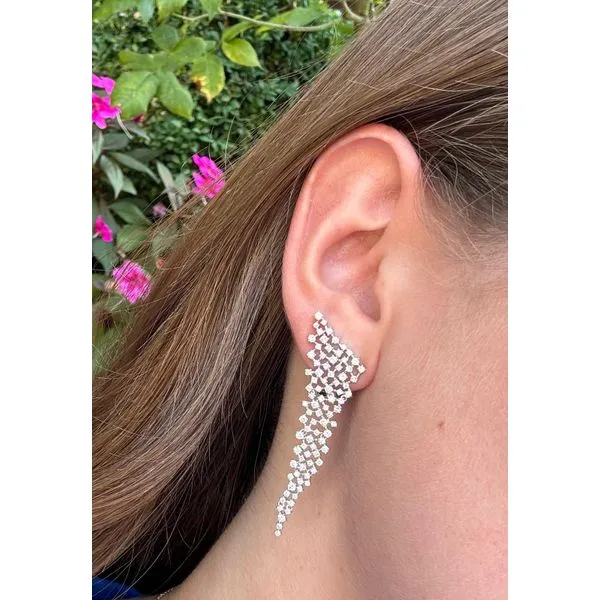 Diamond Earring Image 3 Mollys Jewelers Brooklyn, NY