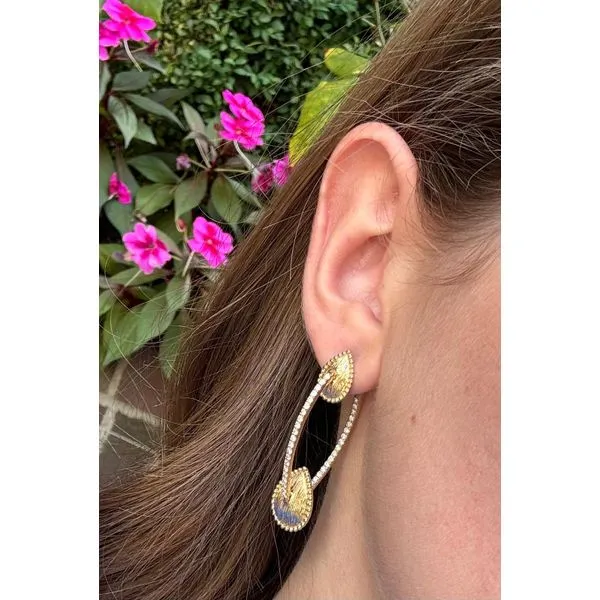 Diamond Earring Image 2 Mollys Jewelers Brooklyn, NY