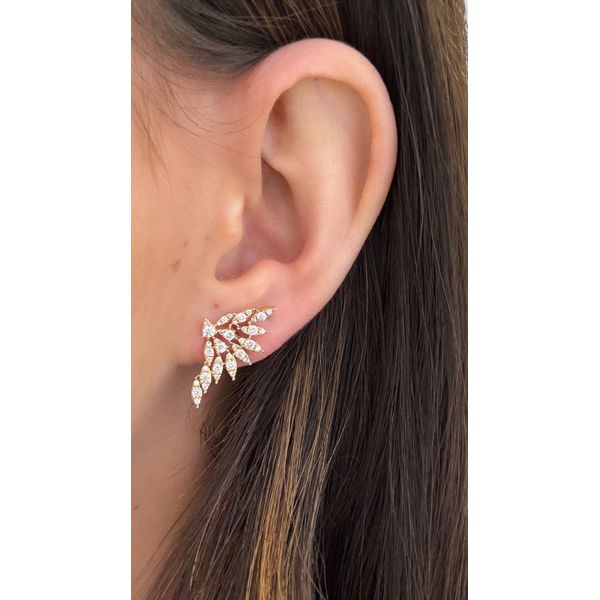 Diamond Earring Image 2 Mollys Jewelers Brooklyn, NY