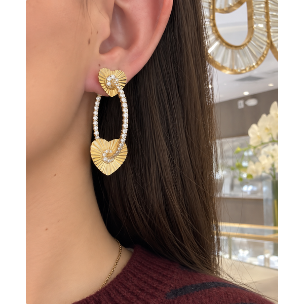 Diamond Earring Image 2 Mollys Jewelers Brooklyn, NY