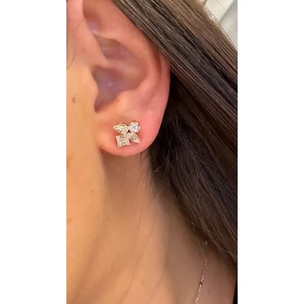 Diamond Earring Image 2 Mollys Jewelers Brooklyn, NY