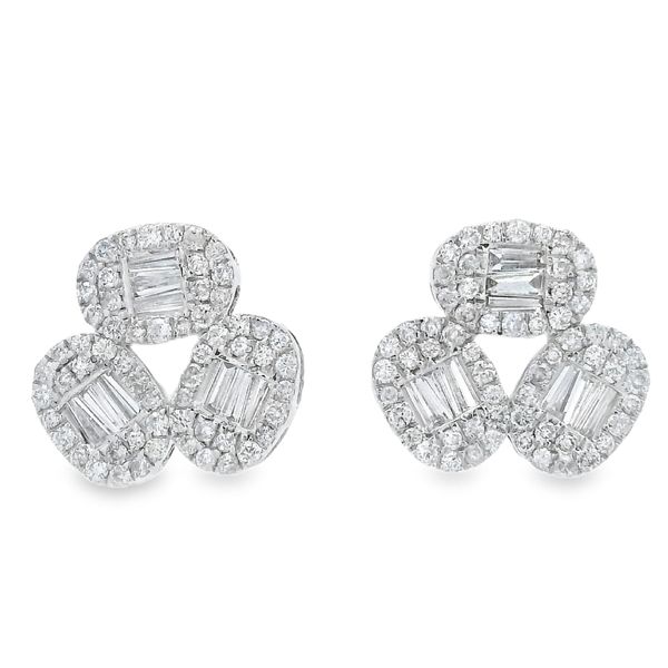 Diamond Earring Image 2 Mollys Jewelers Brooklyn, NY